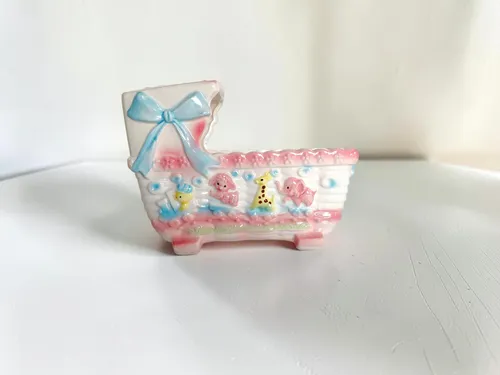 Ceramic Baby Cradle Planter