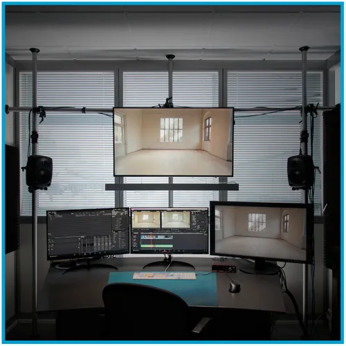 Schnittraum 1, 4K Monitoring