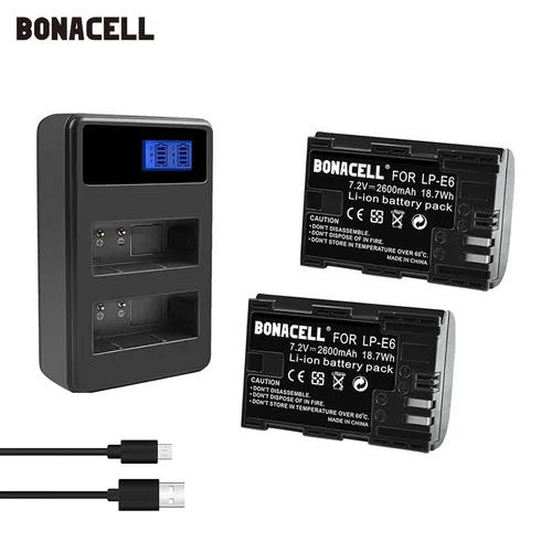 Dual USB Charger LP-E6