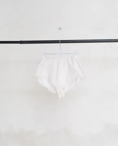 White Lace and Cotton High Waisted Knickers