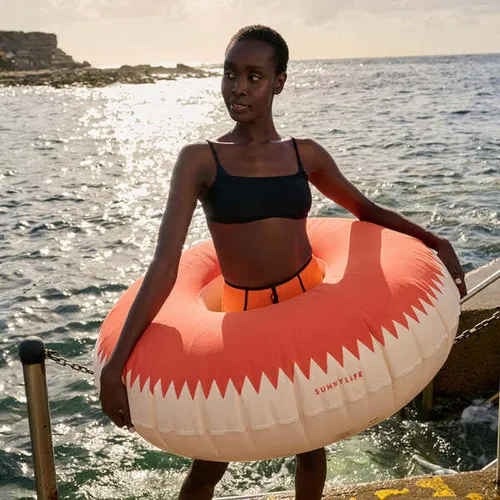 Vintage Style Peaches and Cream Inflatable Pool Ring