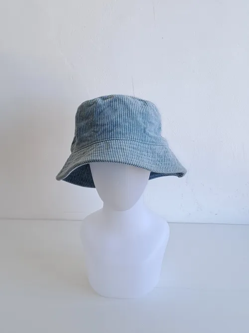 Blue Corduroy Bucket Hat