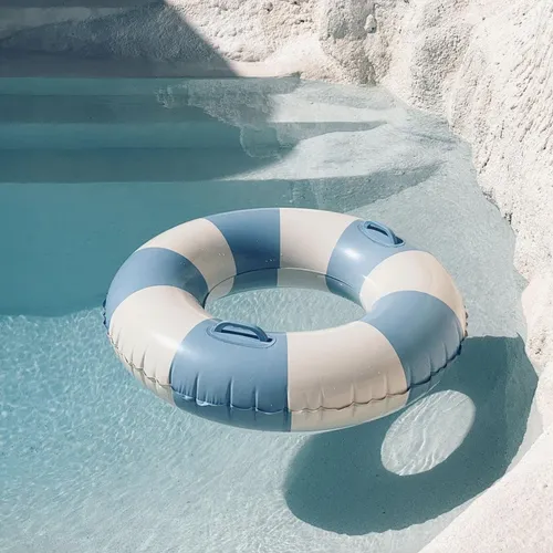 Striped Inflatable Pool Ring
