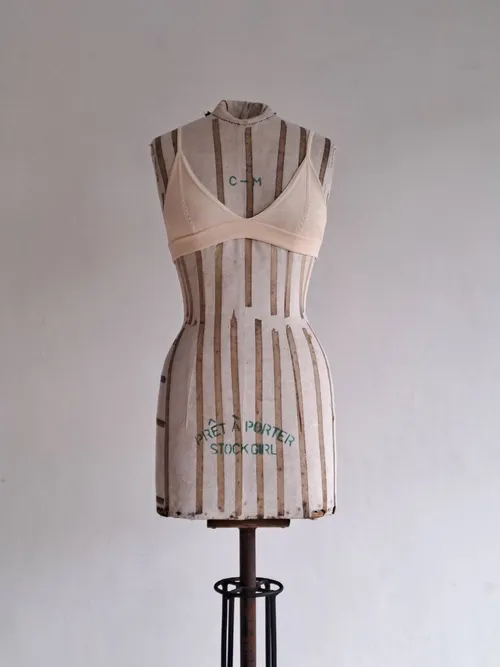 Cream Knitted Bralette Top