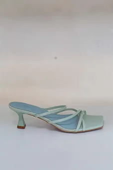Pale Blue Strappy Heels