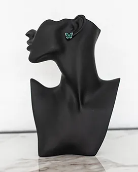 Green Butterfly Stud Earrings