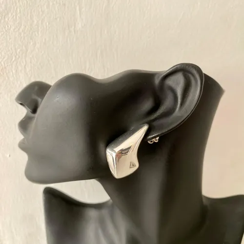 Silver Chunky Earrings