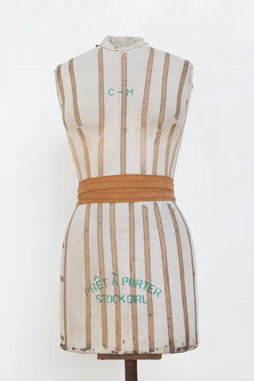 Brown Leather Tie Belt