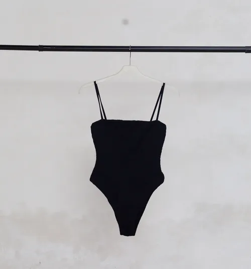 Black One- Piece Swimsuit
