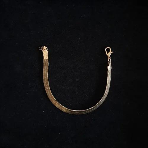 Gold Herringbone Bracelet