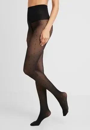 Black Dotty Tights