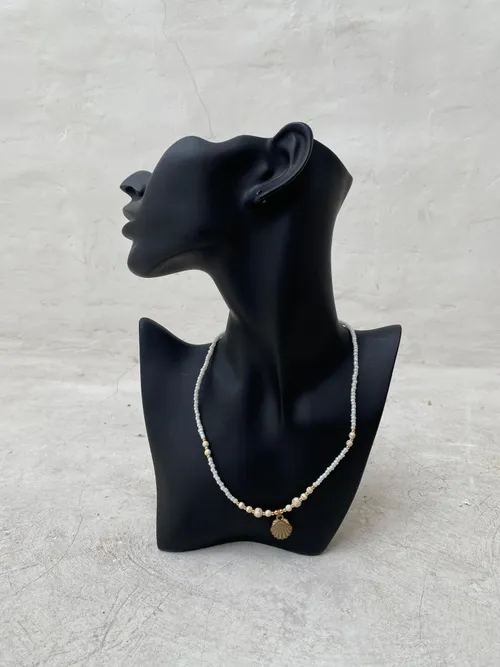 White Beads Shell Necklace