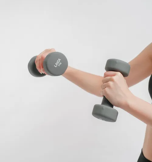 Grey Nonslip Dumbbell 