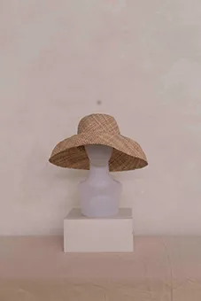 Straw Bucket Style Hat
