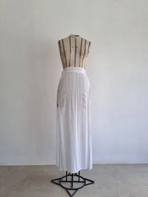 Two Side Slit Maxi Long Skirt