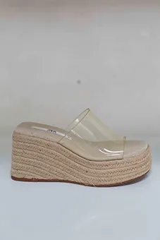 Straw Platforms with Clear Band