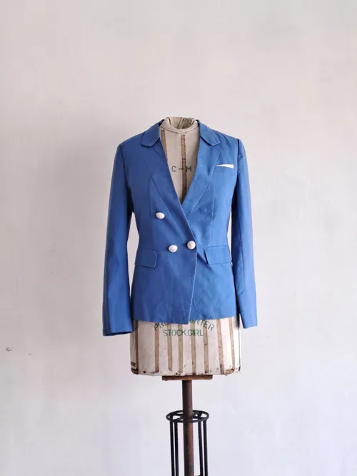 Blue Long Sleeve Blazer 