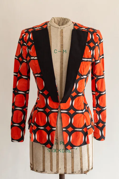 Navy and Red Retro Blazer