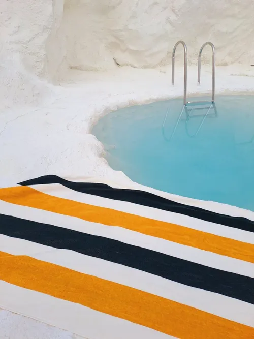 Orange Stripe Towel