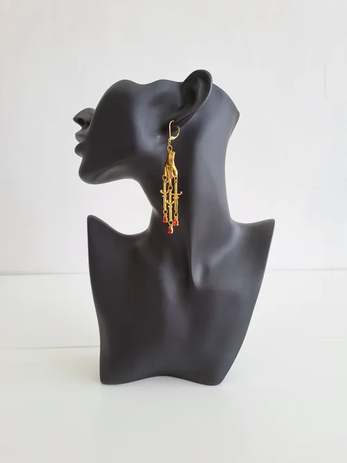 Daggers Hand Drop Earrings