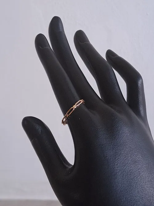 Rose Gold Chain Shape Ring