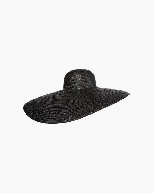 Giant Black Straw Hat
