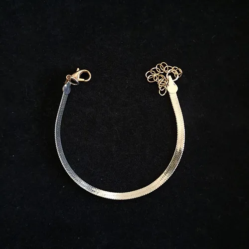 Silver Herringbone Bracelet