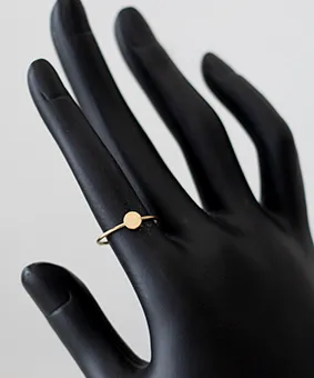 Gold Circle Ring