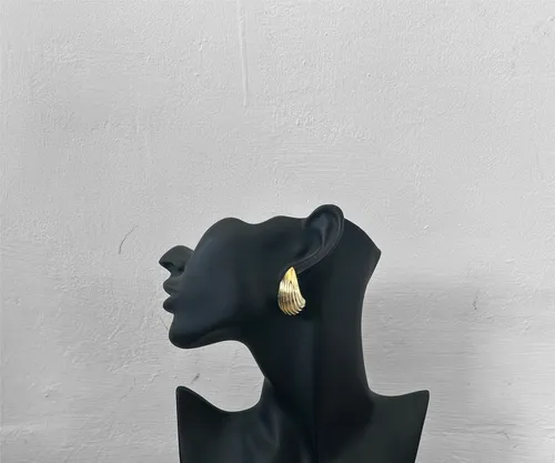 Textured Gold Earrings