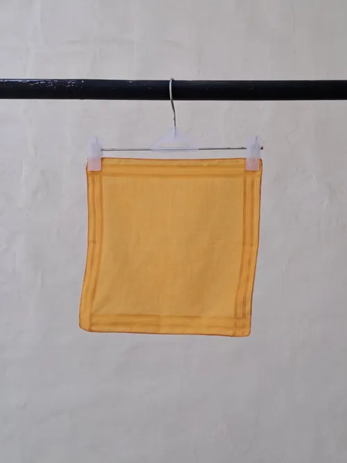 Mens Orange Pocket Square