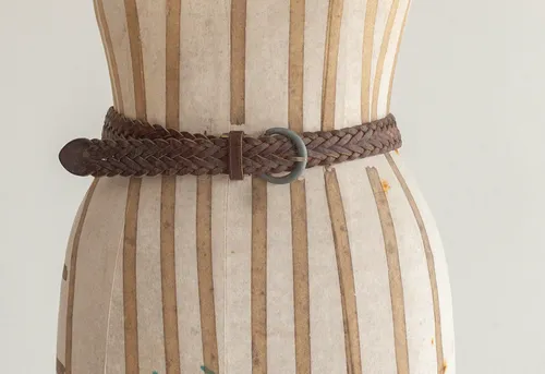 Brown Braided Belt