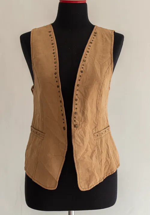 Light Brown Studded Vest