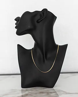 Gold Herringbone Chain Necklace