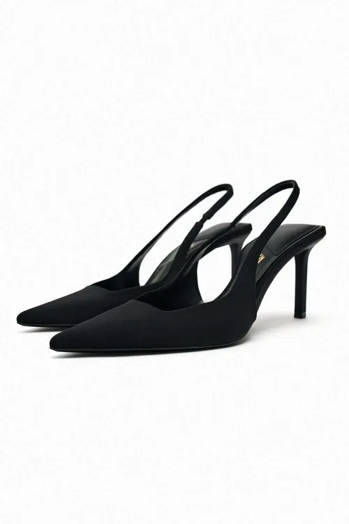 Black Slingback Heels