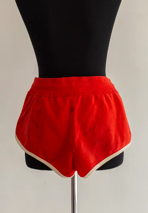 Red Sports Shorts with Draw String