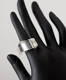 Transparent Sculptural Ring