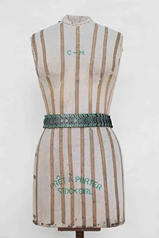 Green Metal Belt with Patterns