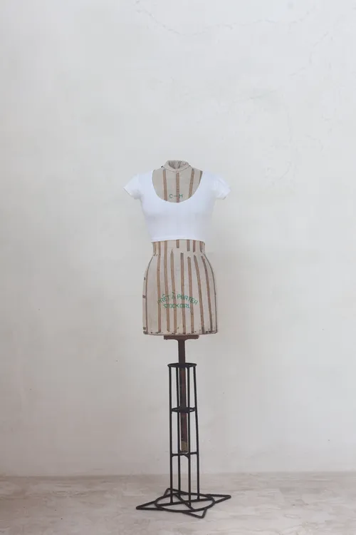 White Top with Low Cut Neckline