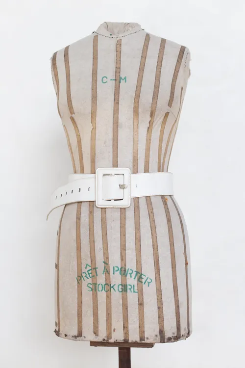 White Belt with Square Buckle