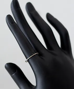  Classic Thin Silver Ring 