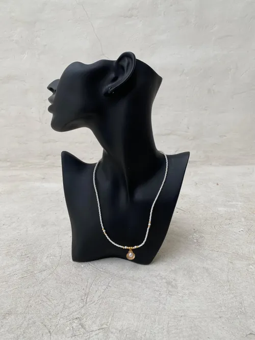 White Beads Pearl Necklace