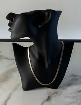 Silver Herringbone Necklace