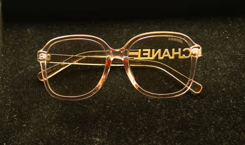 Clear Pink Chanel Sunglasses