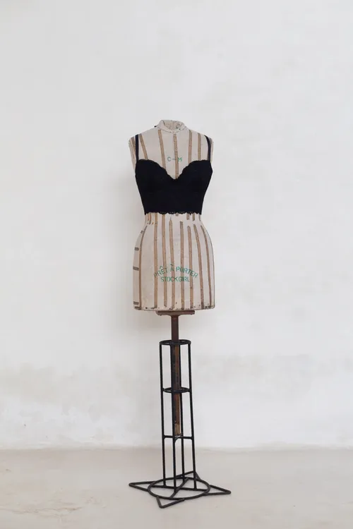 Black Lace Bustier Top