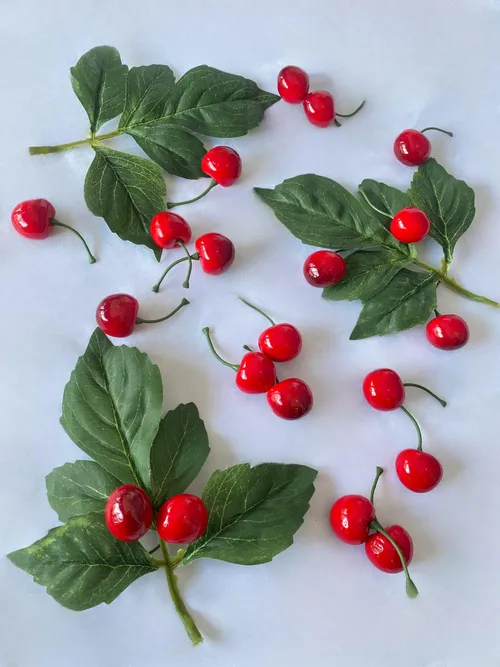 Artificial Red Cherries (Set)