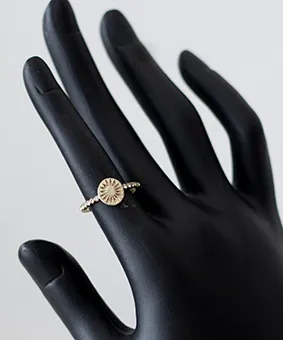 Sun Silver and Gemstones Ring