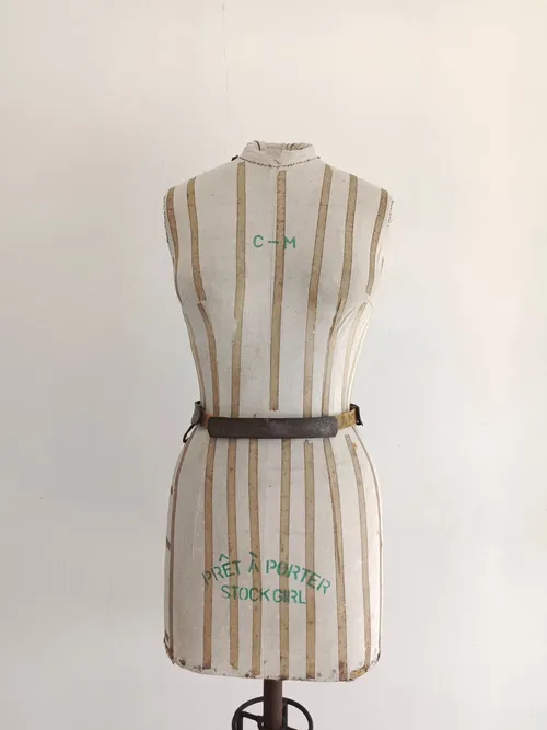 Antique Metal And Leather Belt