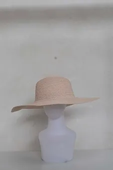 Cream Straw Sun Hat 