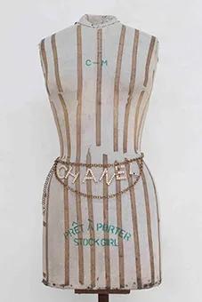 Gold Chanel Crystal Chain Belt