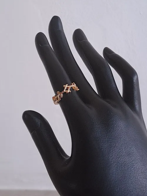 Gold Twig Ring